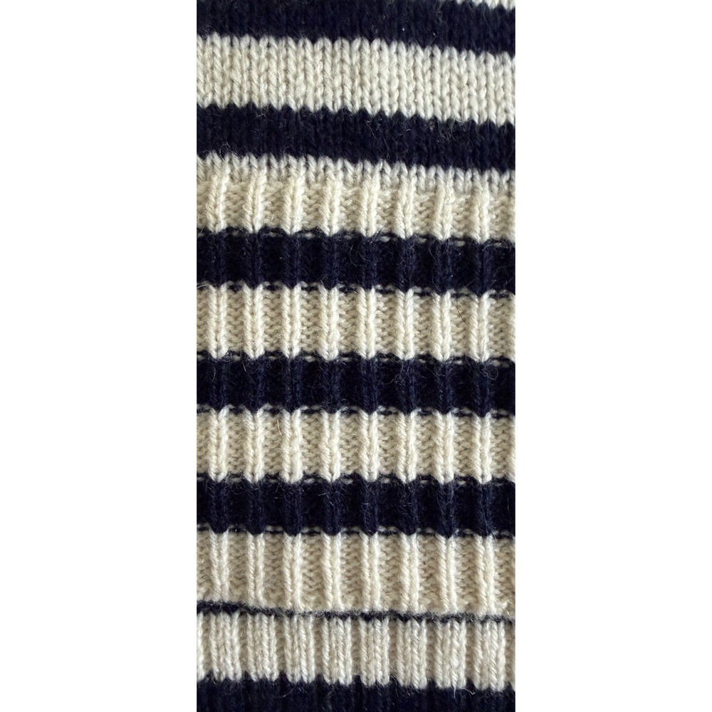 Jenni Kayne 100% Cashmere Boyfriend Sweater Navy Striped Nautical Luxury L - Picture 7 of 14